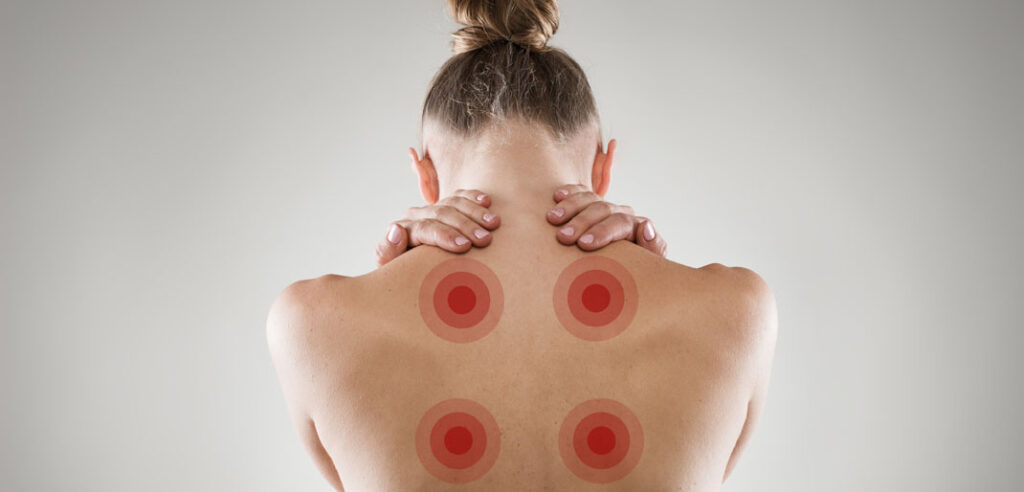 Women facing back pain