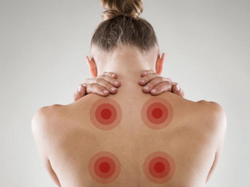 Women facing back pain